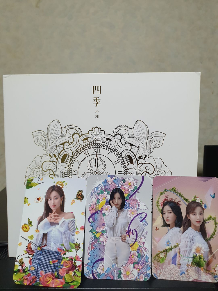 에이프릴 슬로건,응원봉,시간차앨범, 포카판매--3