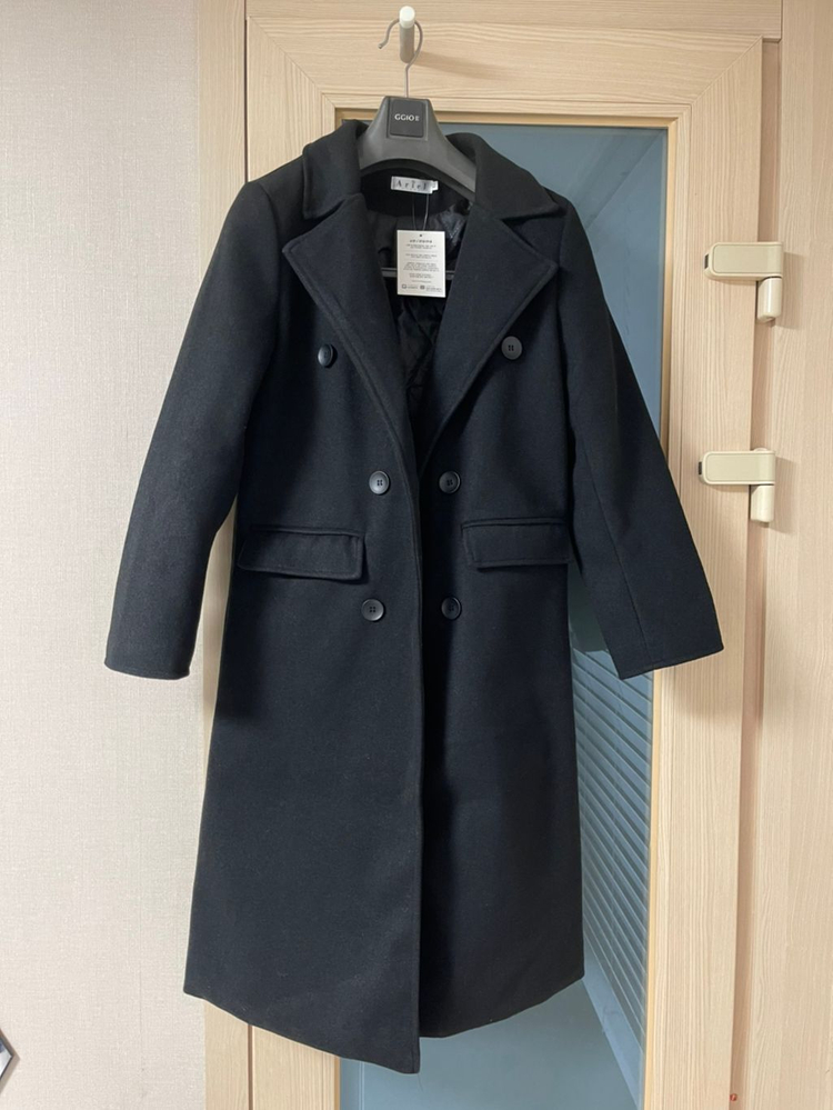 55사이즈 블랙 코트 (새제품)--2
