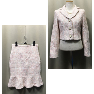 B초특가새)트위드 세트.투피스.크롭자켓.메메이드스커트 이미지