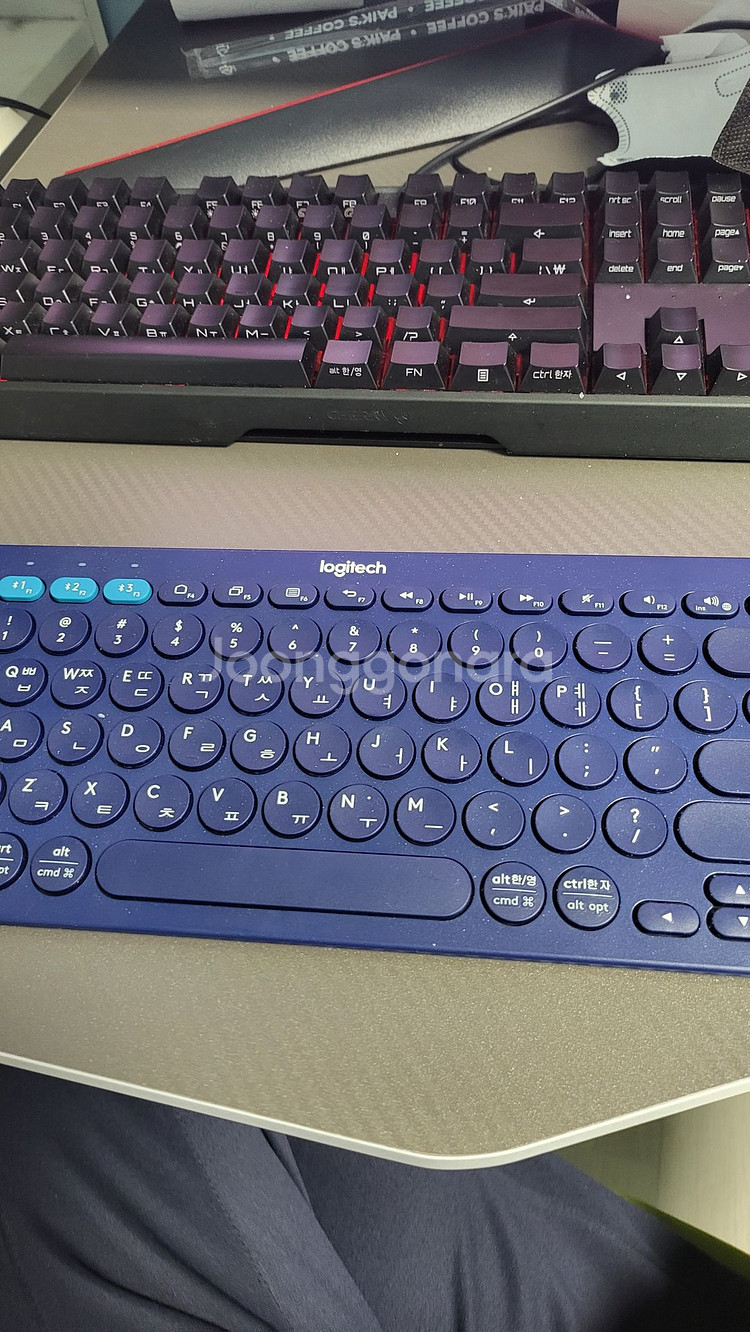 로지텍k380 블루--0