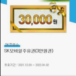 sk주유권 3만원