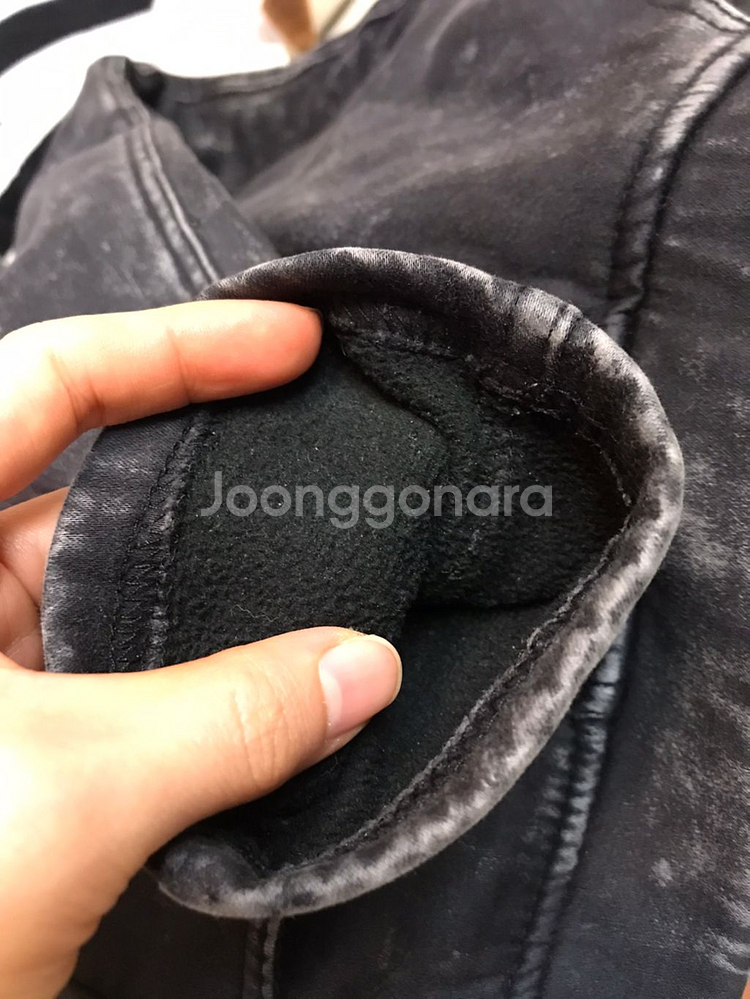 m사이즈ㅡ두툼한 밴딩 기모 청바지--6