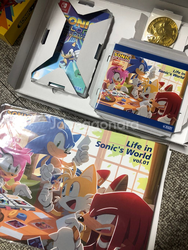 소닉 컬러즈얼티밋(일판)+소닉매니아 스위치판--1