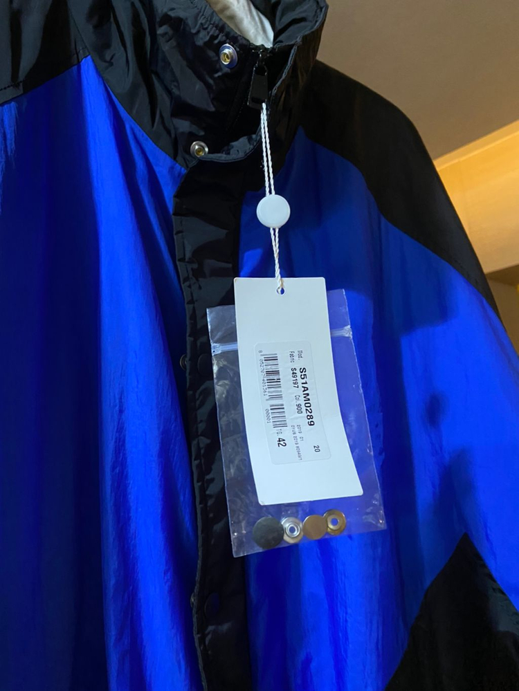 메종 마르지엘라 컬러 블록 경량 파카 42--1