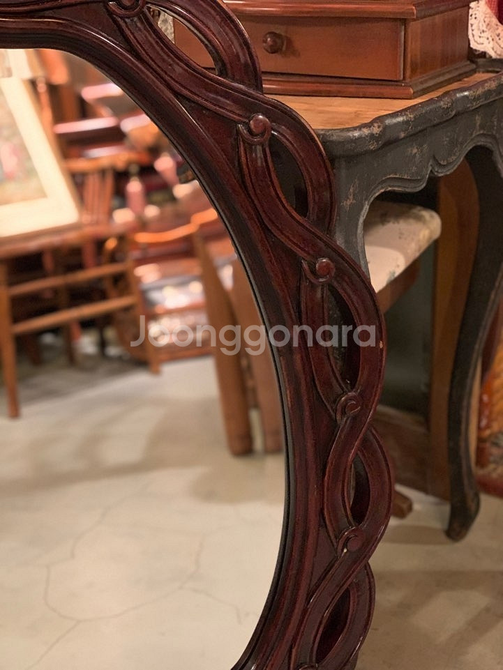 엔틱벽걸이거울,원목거울,수입거울,빈티지벽거울--3