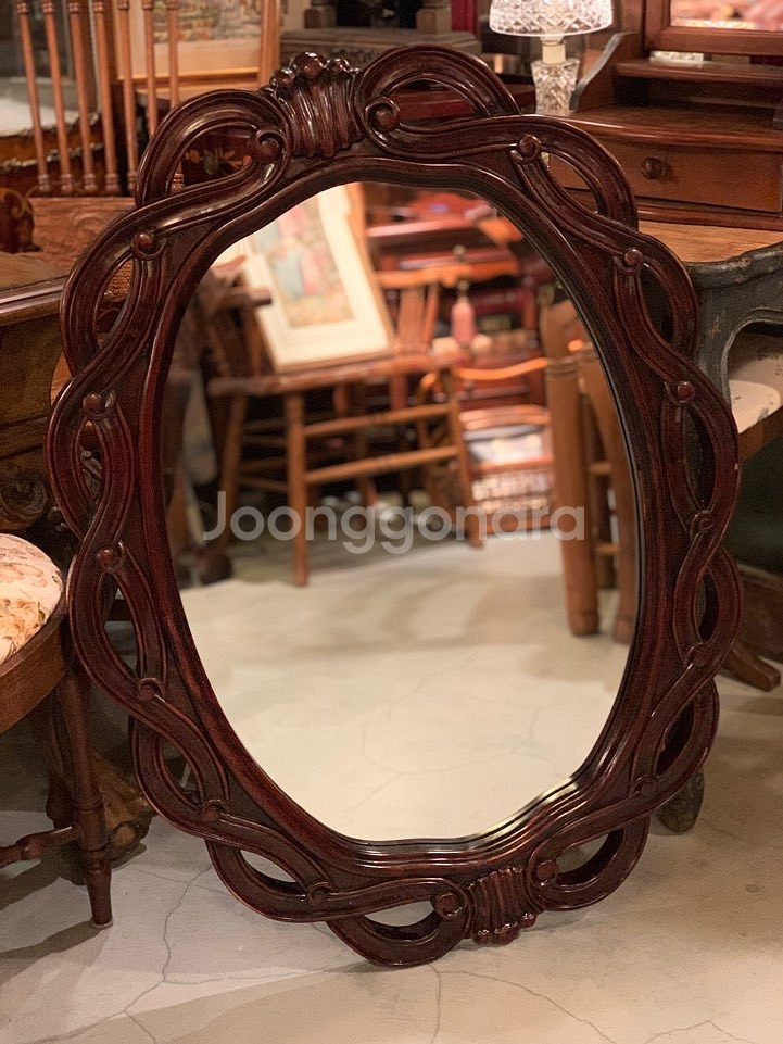 엔틱벽걸이거울,원목거울,수입거울,빈티지벽거울--1