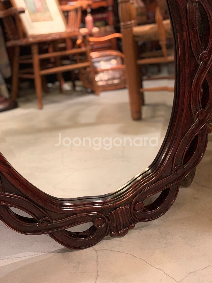 엔틱벽걸이거울,원목거울,수입거울,빈티지벽거울--4