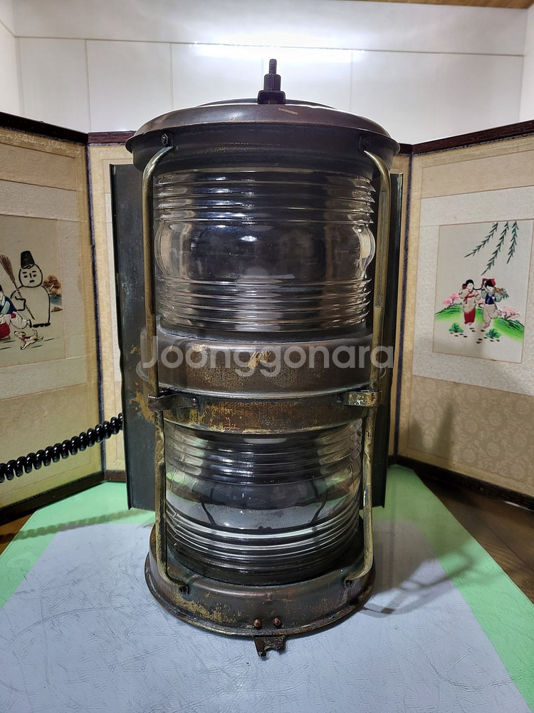 실제사용 동으로 제작된 대형 2층배등--1
