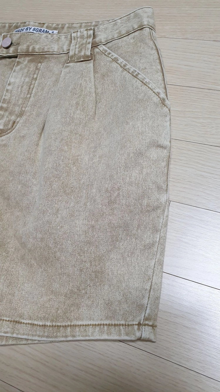 보이핏 빈티지워싱 데님반바지 이미지