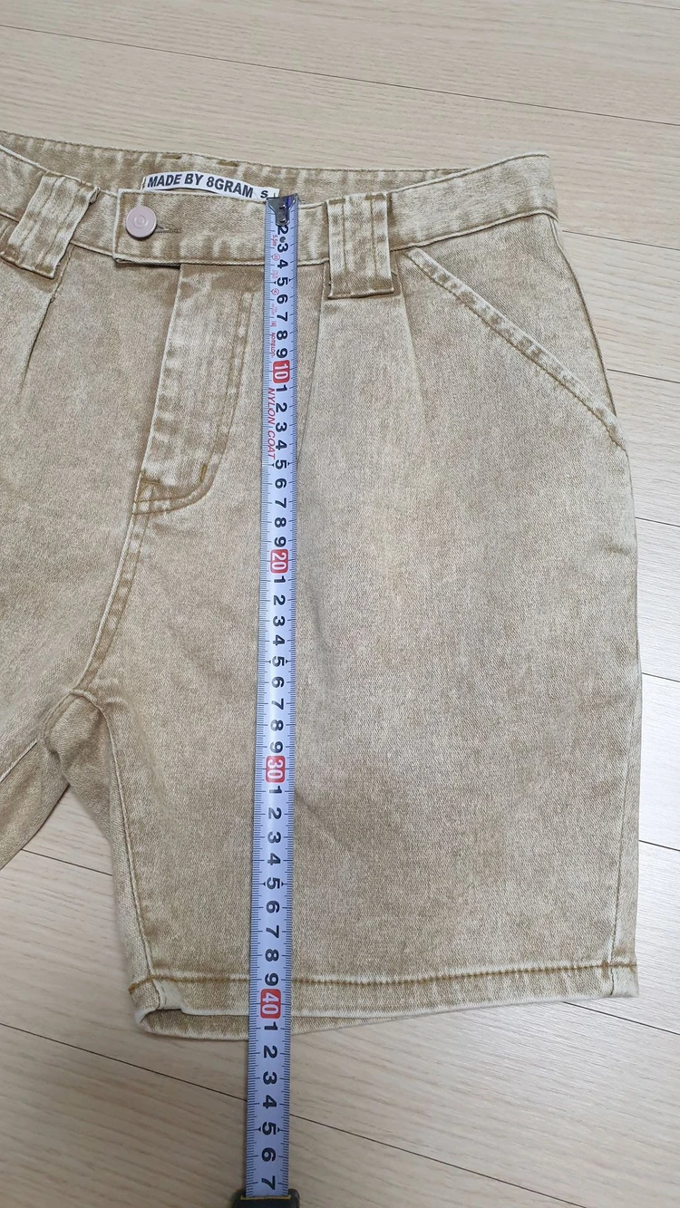 보이핏 빈티지워싱 데님반바지 이미지