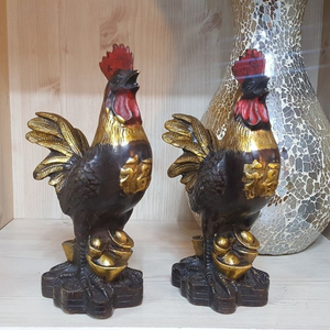 황동 닭 장식품