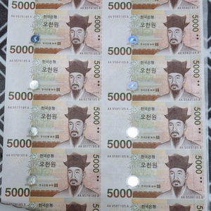 연결형 은행권 5000원 16면부