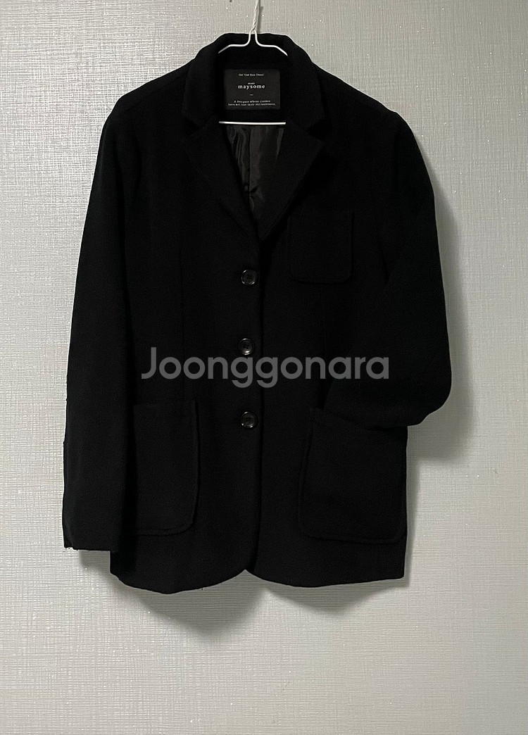 울(50%) 여성 반코트--1
