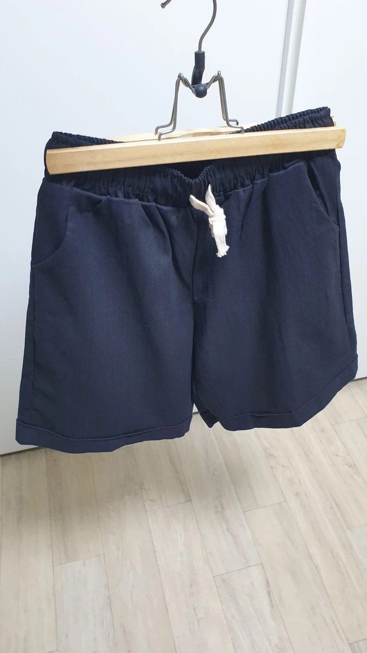 여성 밴딩반바지 이미지