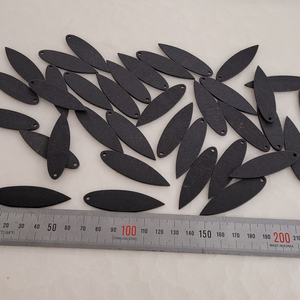 목각장식 나뭇잎 블랙색상 35개일괄