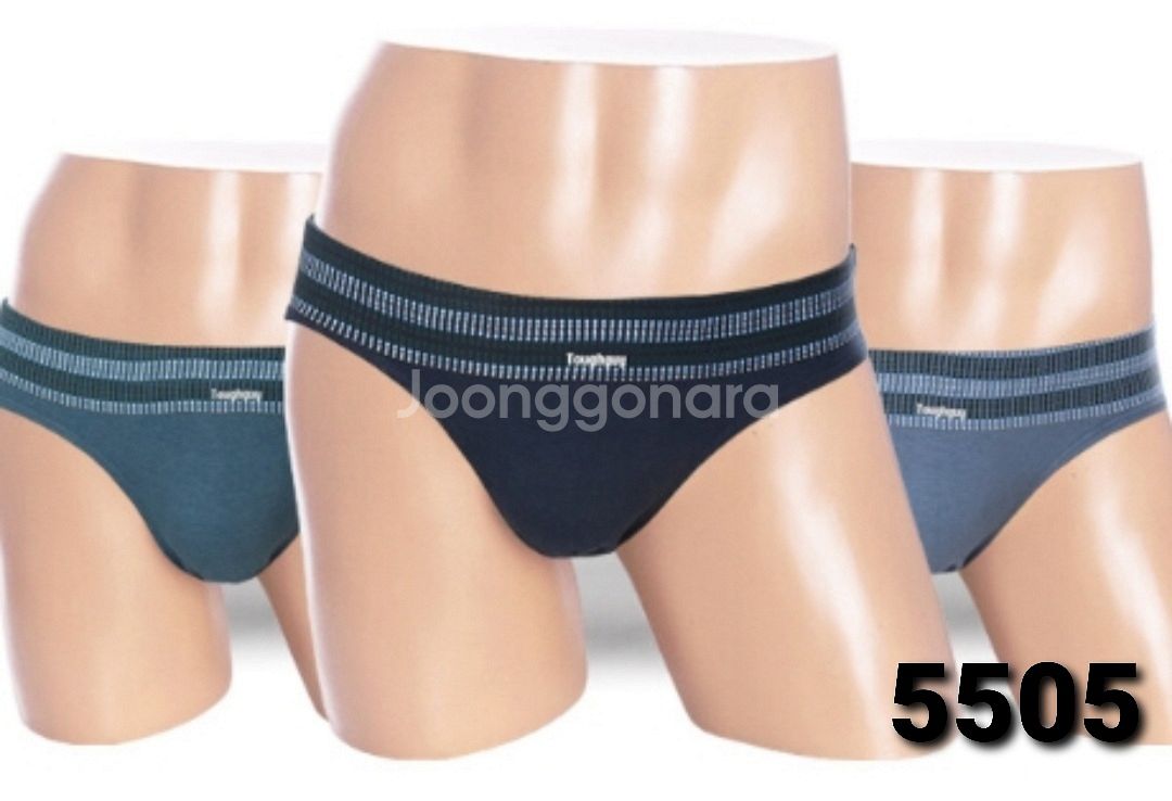 면100% 남성 삼각팬티 3매입--4