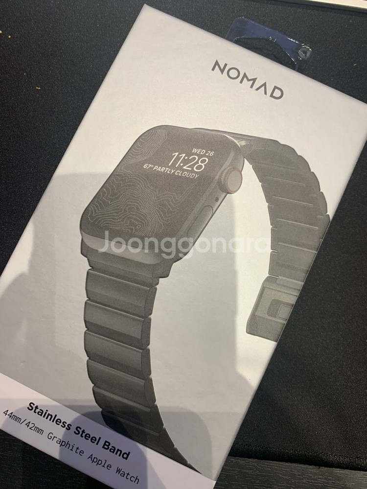 nomad 애플와치 스틸 밴드 그래파이트 색상 새제품--2