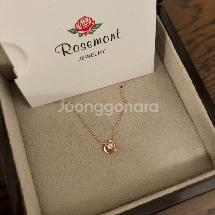 로즈몽 14k 로즈골드 목걸이 (새 상품)--3