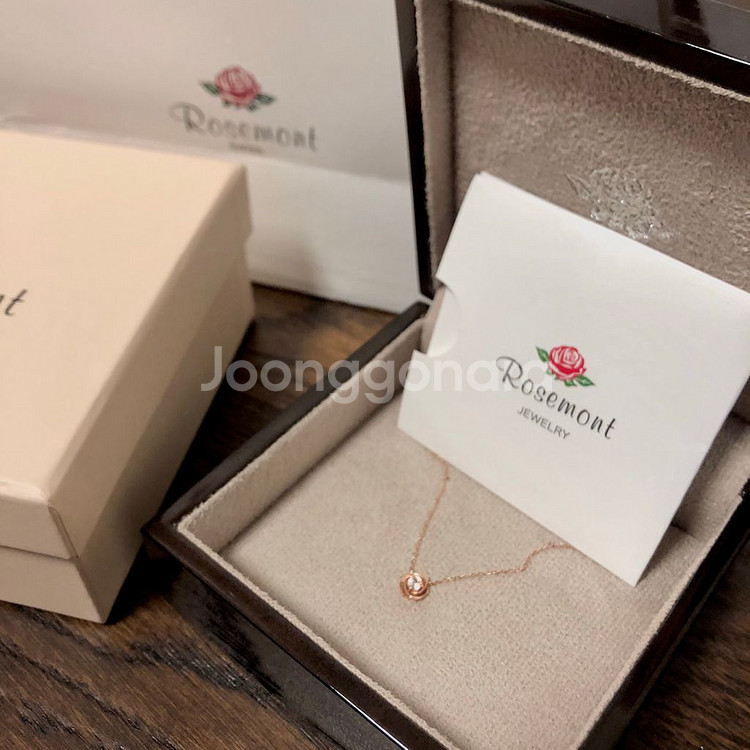로즈몽 14k 로즈골드 목걸이 (새 상품)--2