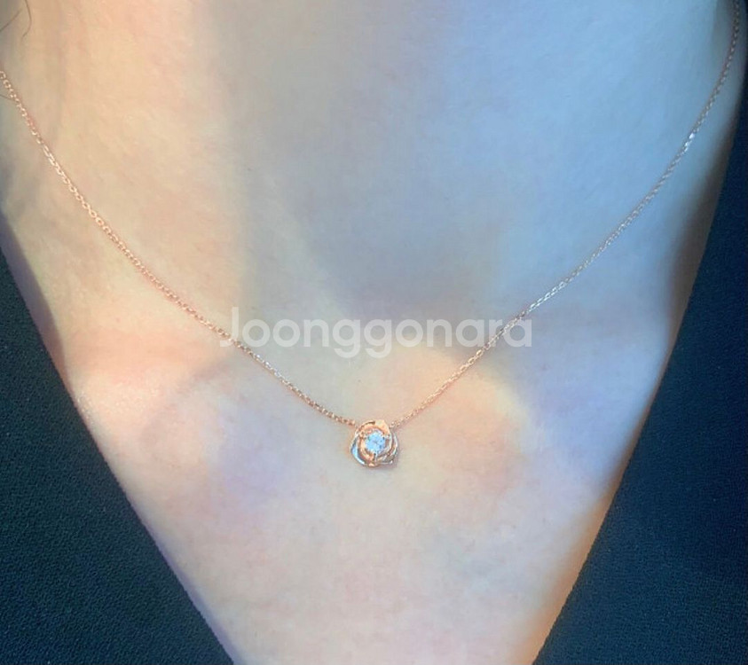 로즈몽 14k 로즈골드 목걸이 (새 상품)--5