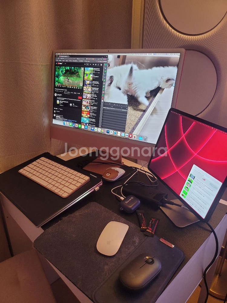 아이맥m1 기본 레드/핑크 (애케플)--0