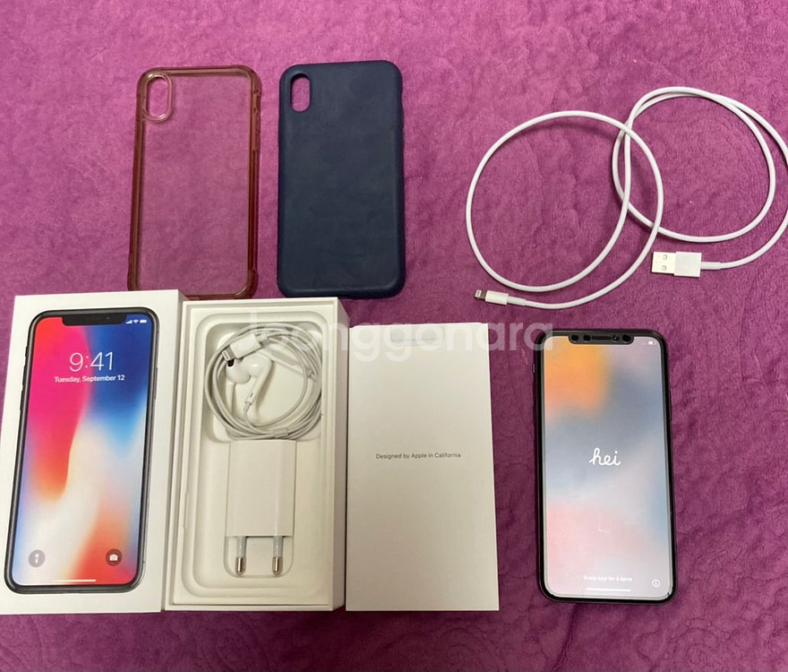 아이폰X 64G 스페이스그레이 S급 풀박스 팝니다--0