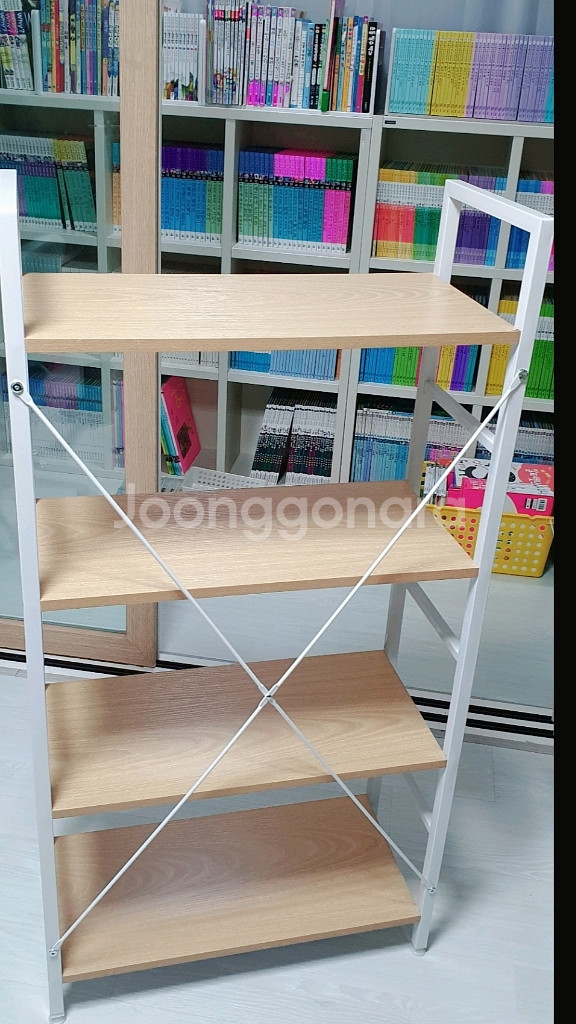 이케아책장 디자인 다용도선반 화이트 새상품--1