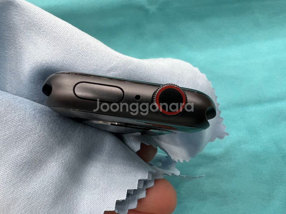 애플워치6 44mm GPS+셀룰러 블랙 풀박스 판매--3