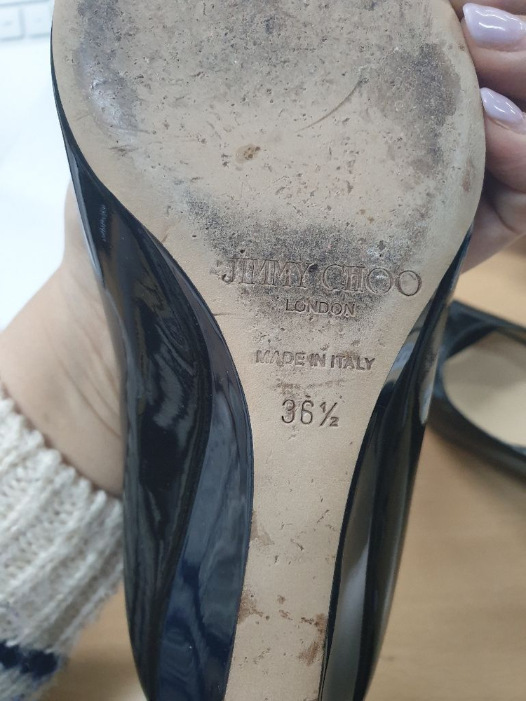 지미추 오픈토 웨지슈즈 판매합니다--2