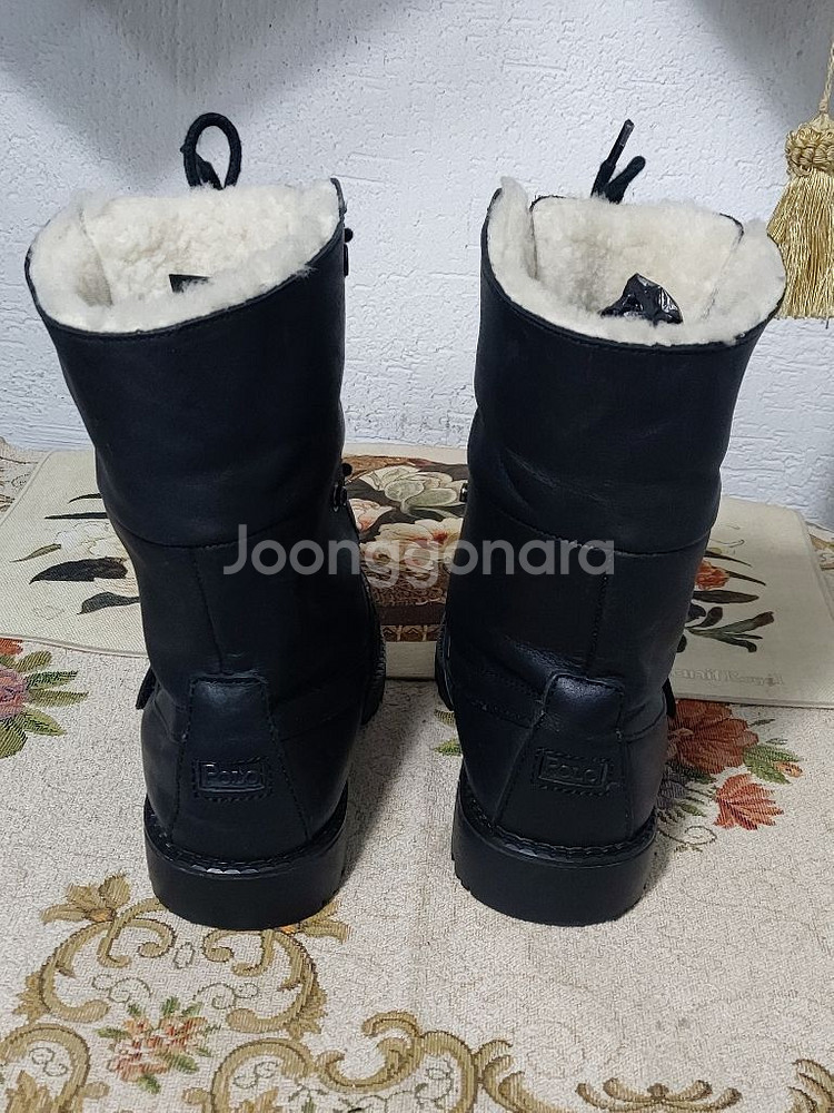 210 폴로랄프로렌 가죽 털워커 상태A--4