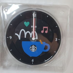 스타벅스 크리에이티브 월클락,무소음 벽시계(새상품)
