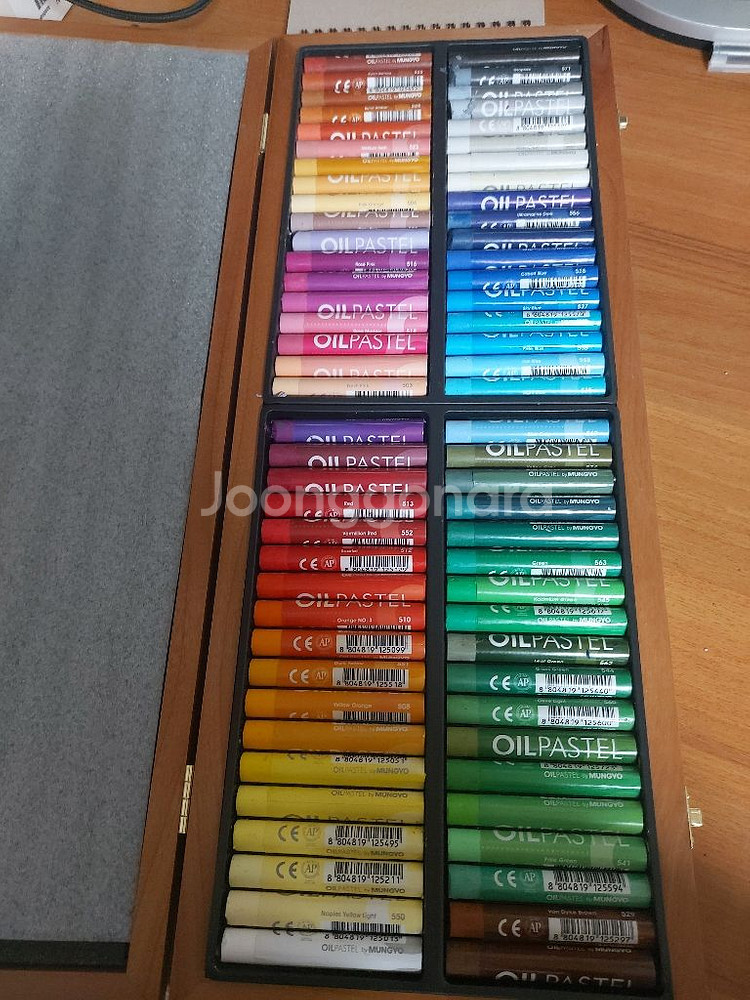 문교 오일파스텔 72색 거의 새상품--0