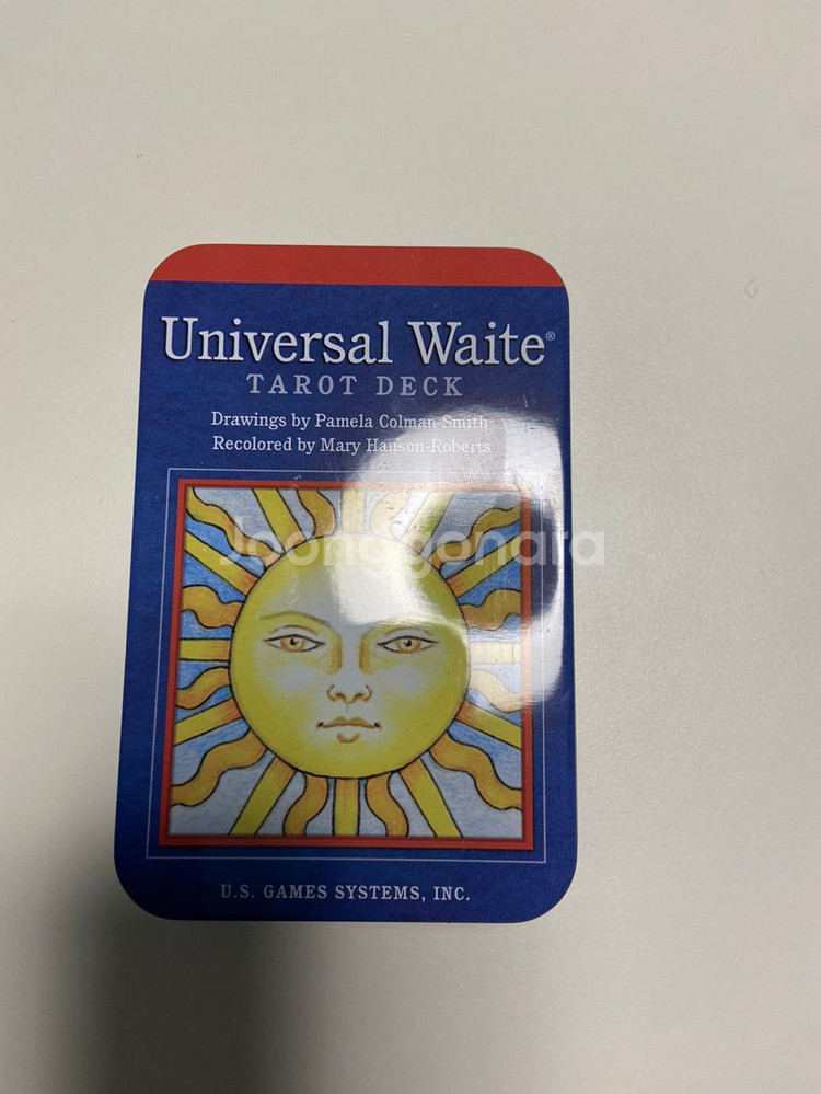 유니버셜 웨이트 타로카드 (틴케이스)(상태 최상)--0