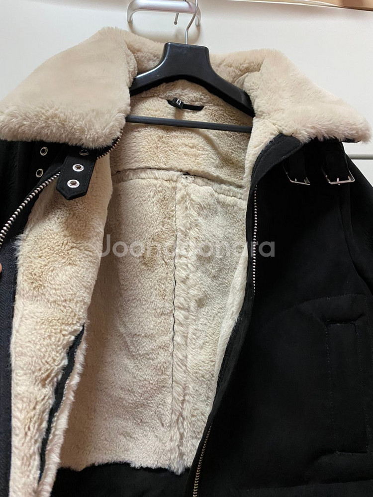 H&M무스탕 페이크밍크털 S--1