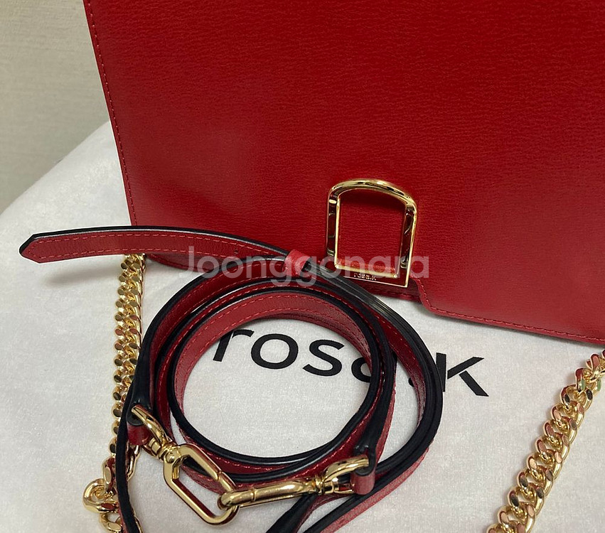 로사케이 쥬르플랩 크로스백 레드--3