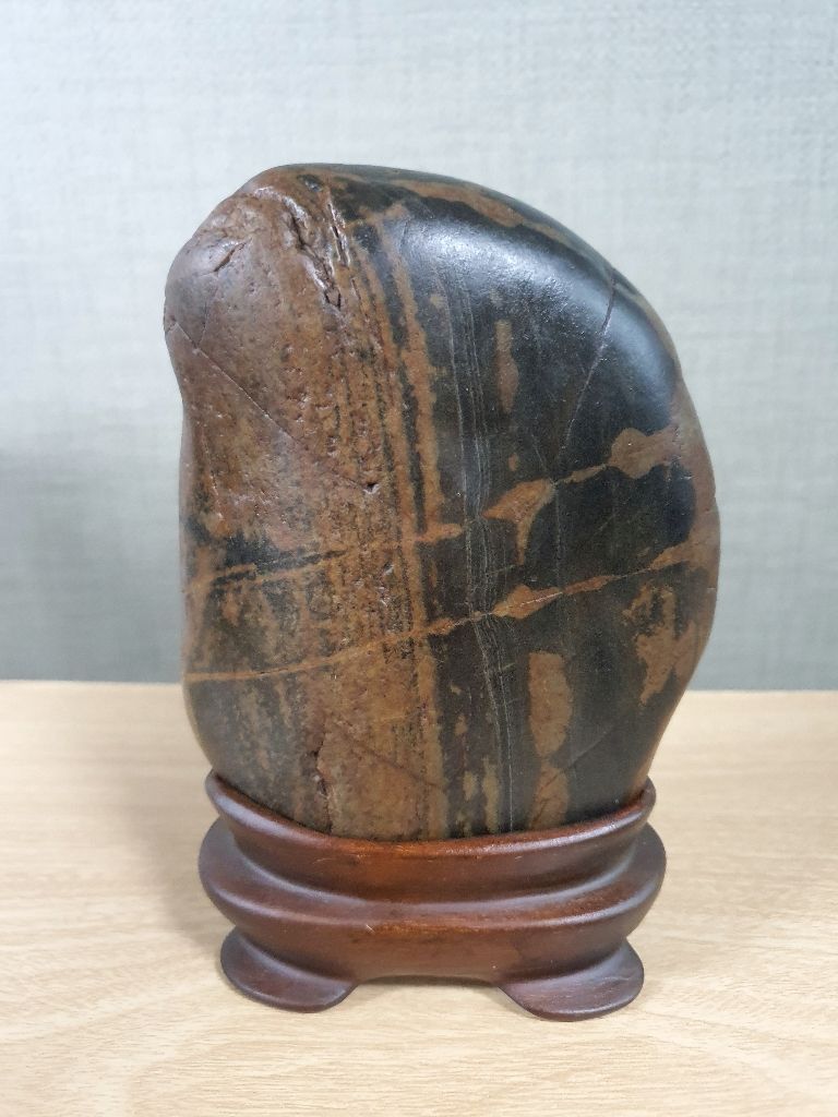 수석 돌 남한강 문양석