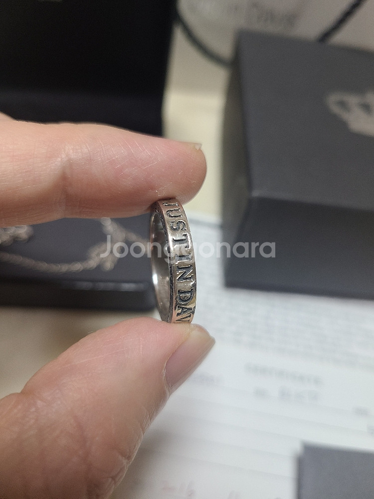 저스틴 데이비스 링&목걸이--2