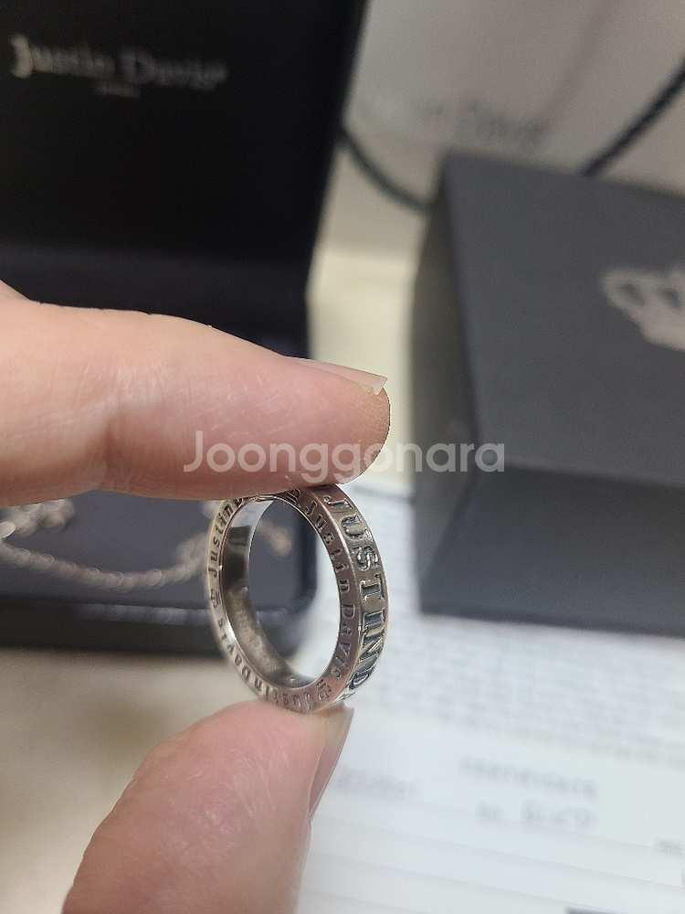 저스틴 데이비스 링&목걸이--4