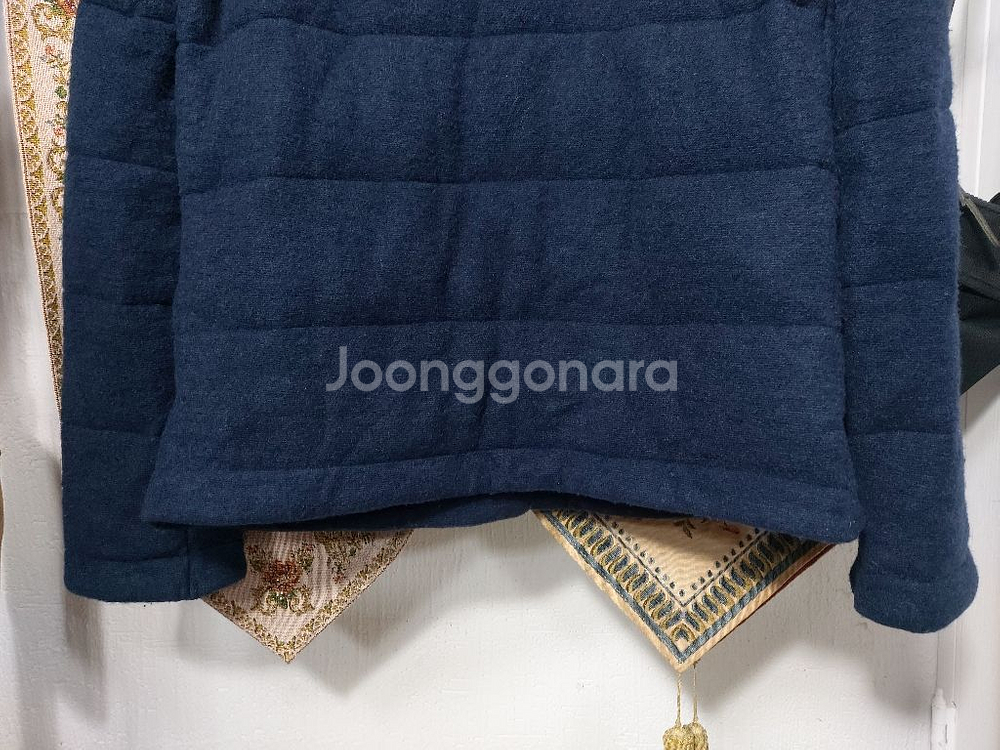 85 베네통 울 블렌드 패딩 자켓--4