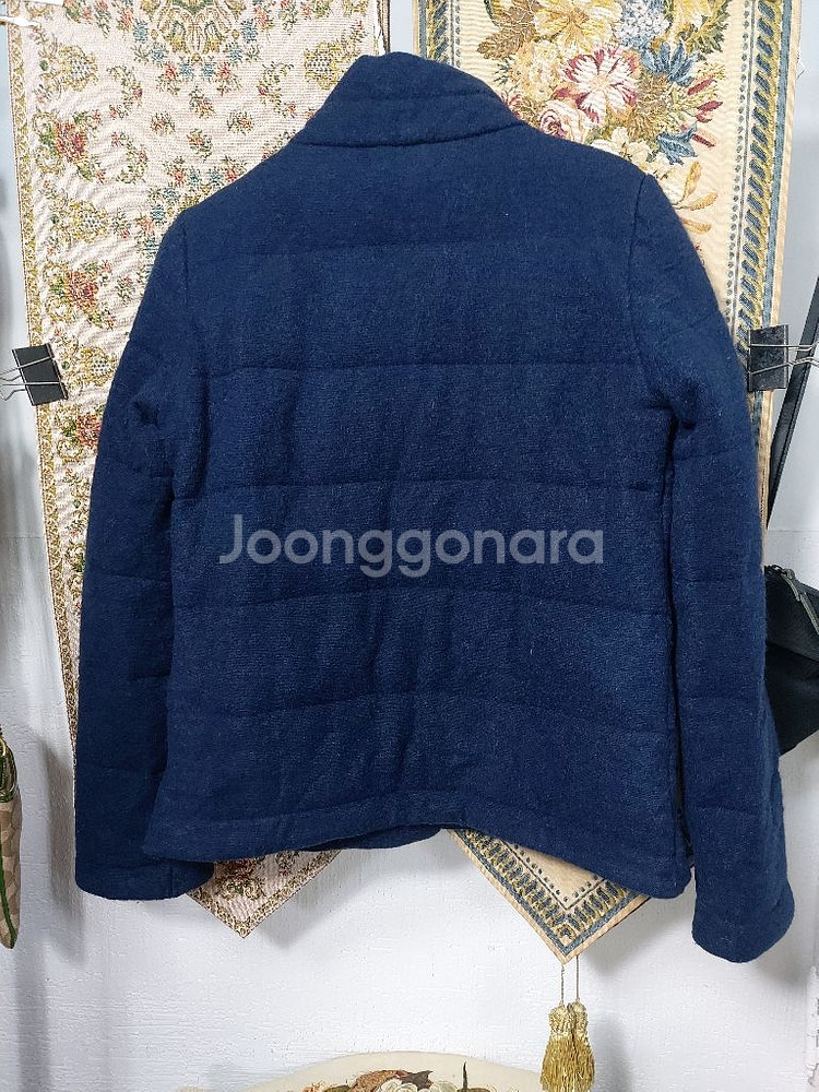 85 베네통 울 블렌드 패딩 자켓--1