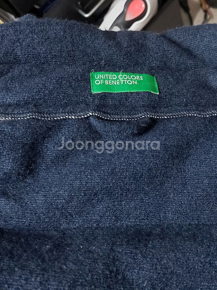 85 베네통 울 블렌드 패딩 자켓--7