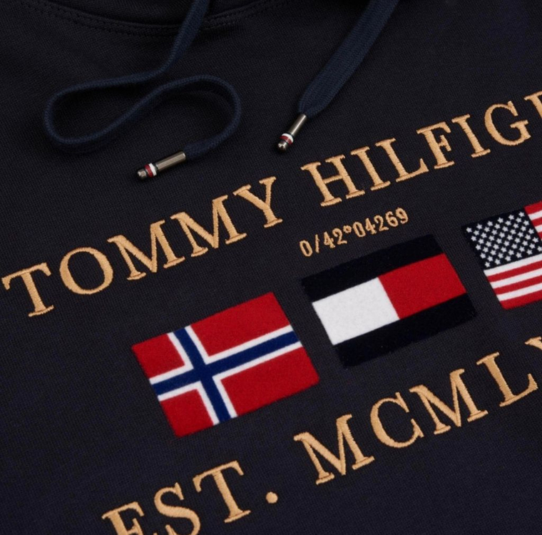 타미힐피거 기모 후드티 [MCMLXXXV]--2