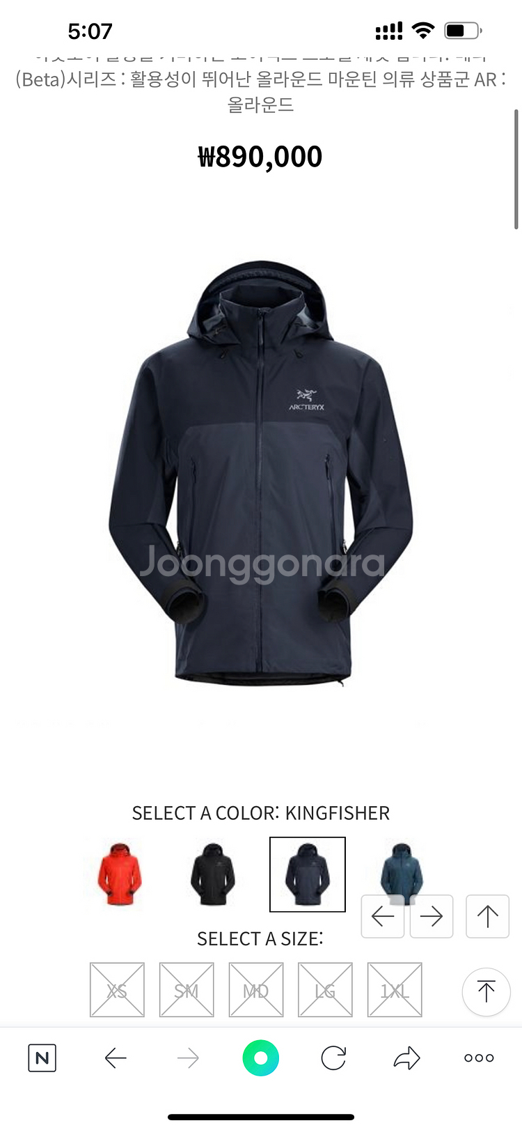 arcteryx [SS21] 베타 AR 재킷 남성--2