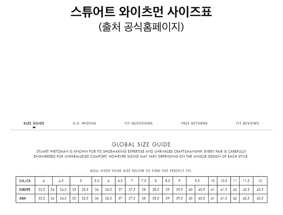 스튜어트와이츠먼 부츠 5050 오버더니 사이즈34--4