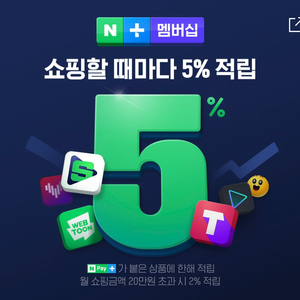 네이버 플러스 멤버십 1개월 이용권x2