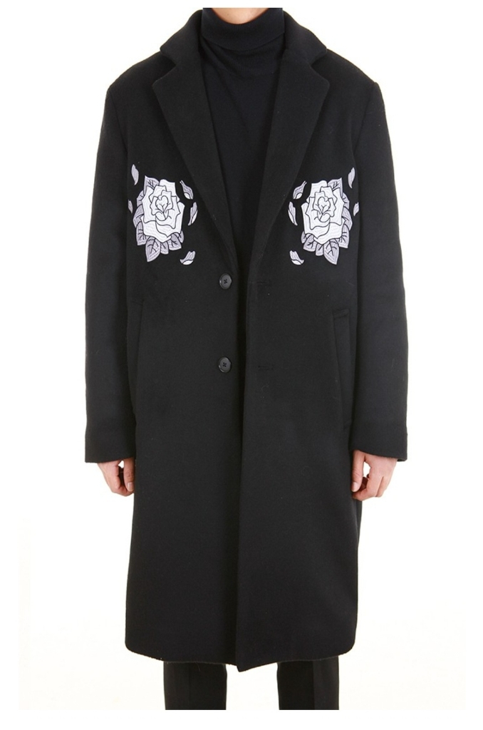 랑베르시오 플라워 싱글코트 (울자수) 팝니다 이미지