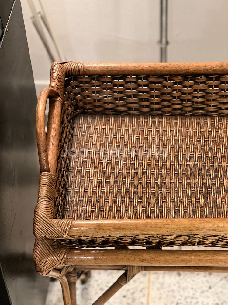 레트로등나무트레이선반,빈티지가구,등가구--3