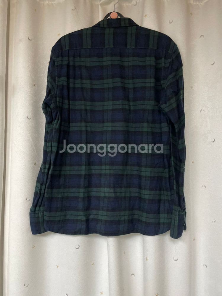 MUJI 무지 무인양품 플란넬 체크 셔츠 L--1