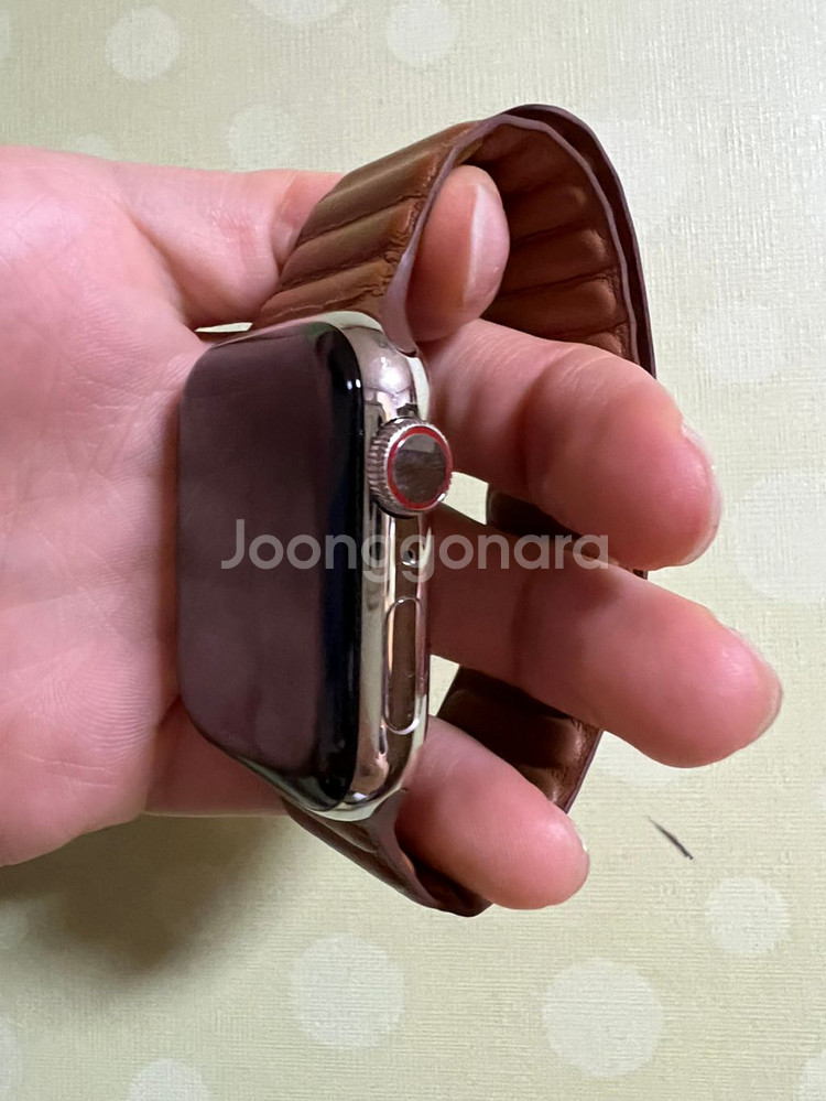 애플워치6 44mm 실버 스테인리스--1