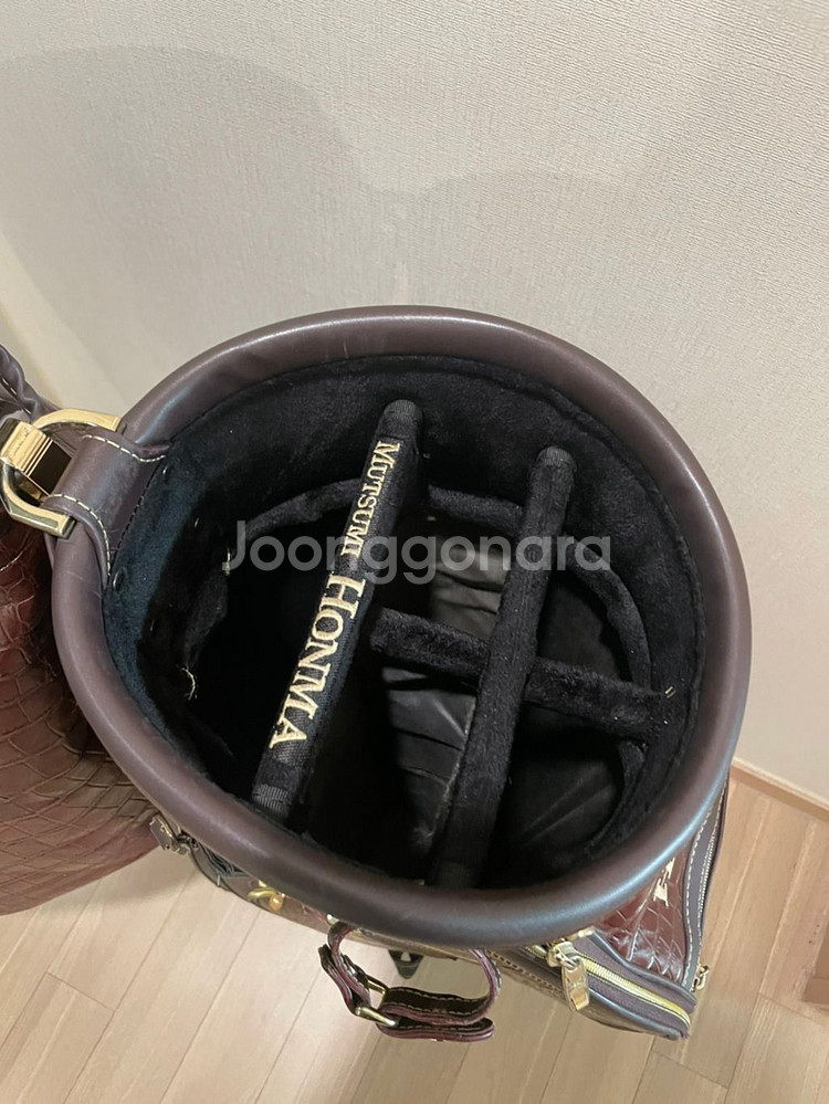 무쯔미 혼마 가죽 골프백--5